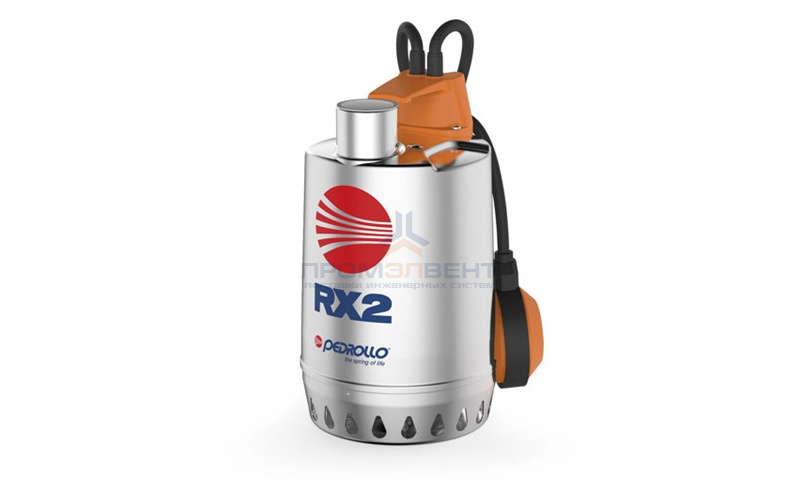 Насос дренажный Pedrollo RX 5 - 1,1 кВт (3x400 В, Qmax 300 л/мин, Hmax 19,5 м, кабель 10 м)