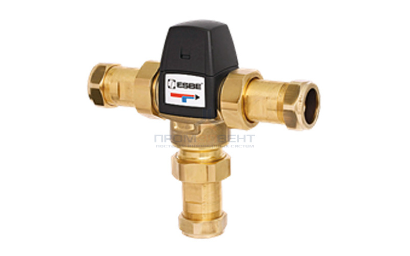 Клапан термостатический смесительный ESBE VTA523 - CPF28мм (компрессионное подключение, с переходником НР 1