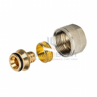 Соединение резьбозажимное STOUT - 16x2.0 x 1/2" (для труб из сшитого полиэтилена)