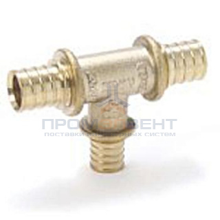 Тройник переходной REHAU - 25 x 10 x 25 (латунь, для труб из сшитого полиэтилена RAUTHERM S)