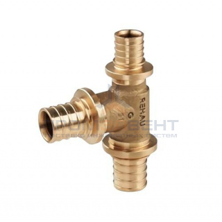 Тройник переходной REHAU PLATINUM - 20 x 16 x 16 (бронза, для труб из сшитого полиэтилена RAUTITAN)