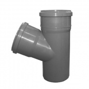 Тройник с отводом на 67° СИНИКОН Standart - 40 (для системы внутренней канализации)