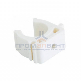 Клипса для труб KALDE - 16 (для полипропиленовых труб, цвет белый)