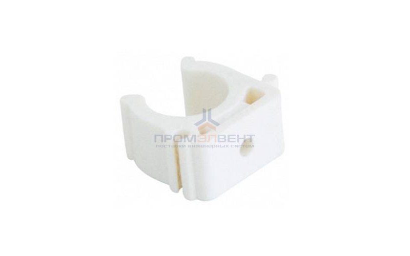 Клипса для труб KALDE - 25 (для полипропиленовых труб, цвет белый)