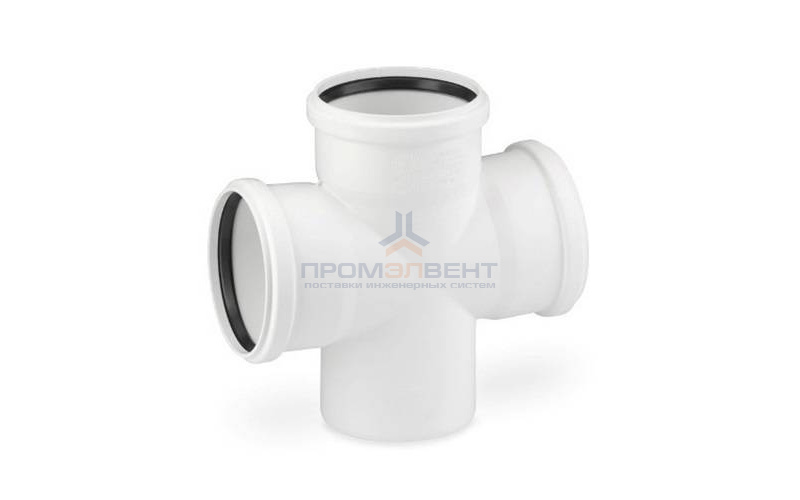 Крестовина одноплоскостная 87° REHAU RAUPIANO PLUS - 110 (для системы внутренней канализации)