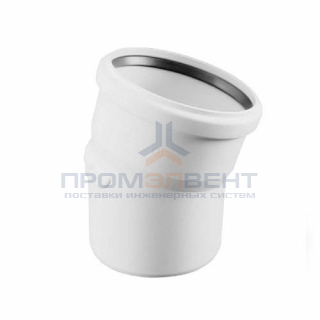 Отвод 15° REHAU RAUPIANO PLUS - 125 (для системы внутренней канализации)