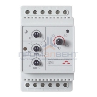 Терморегулятор Devireg 316, -10°C-+50°C с датчиком пола
