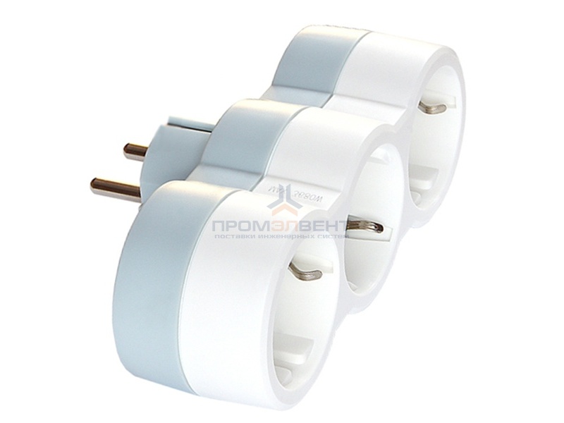 Разветвитель Legrand 16А на 3 розетки с заземлением горизонтальный