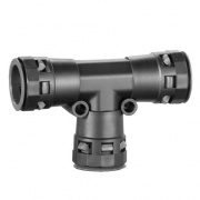 Тройник DN 29/29/29 мм, полиамид, цвет чёрный DKC