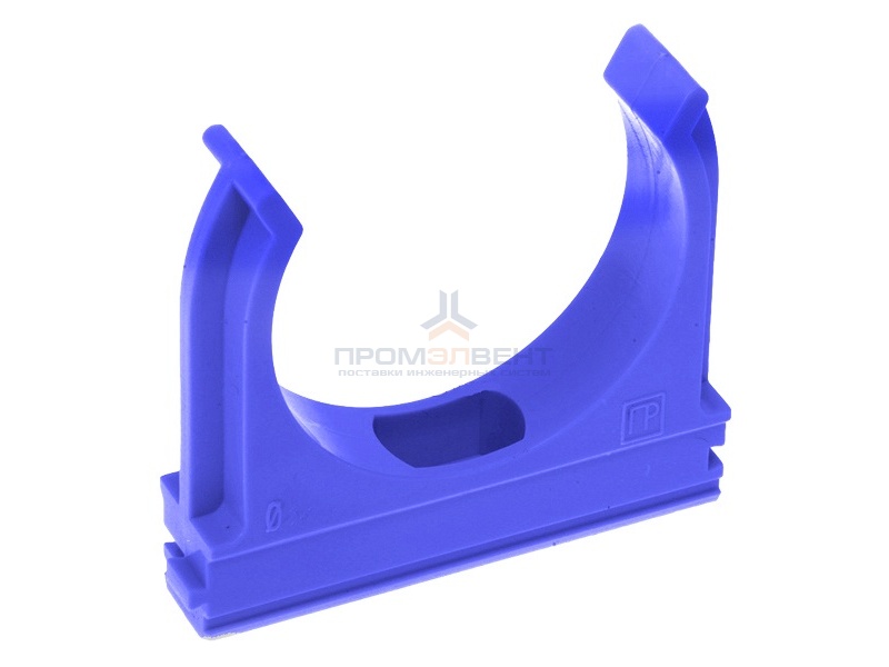 Крепёж-клипса для труб д20 синяя [уп. 100шт]